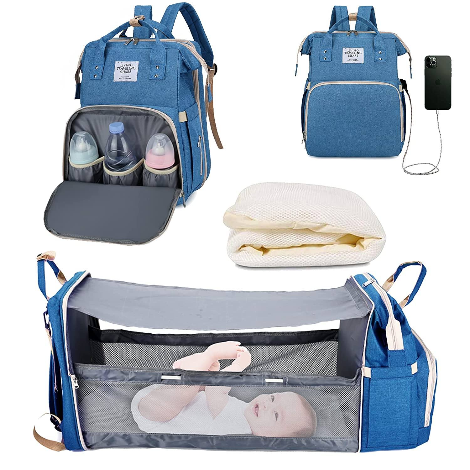 Sac à langer portatif | Berceau de voyage BabyNappy™ - Mykiddokids.com